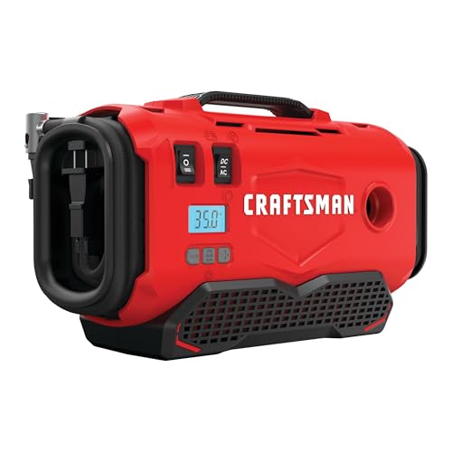 CRAFTSMAN V20 Cordless Tire Inflator Air Compressor