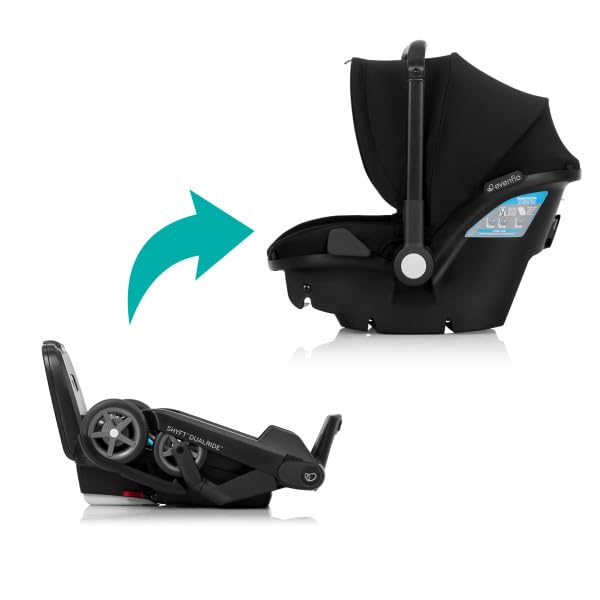 Evenflo Shyft DualRide Infant Car Seat and Stroller Combo (Bryson Blue)