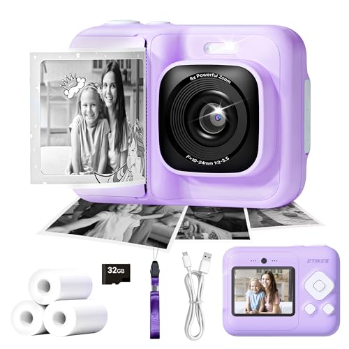 1080P Instant Print Digital Kids Camera with 32GB SD