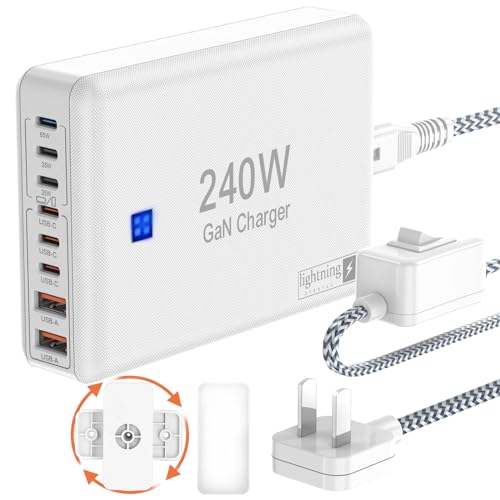 240W 8-Port GaN USB Charging Station