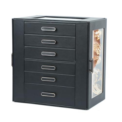 6 Layer Stackable Jewelry Organizer Box