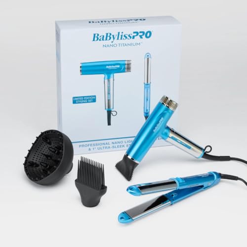 BaBylissPRO Nano Titanium Ionic Hair Dryer and Flat Iron