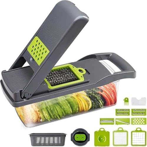 7-in-1 Vegetable Chopper Dicer Slicer with Container