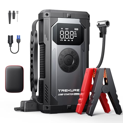 8-in-1 Car Jump Starter with Air Compressor 6000A