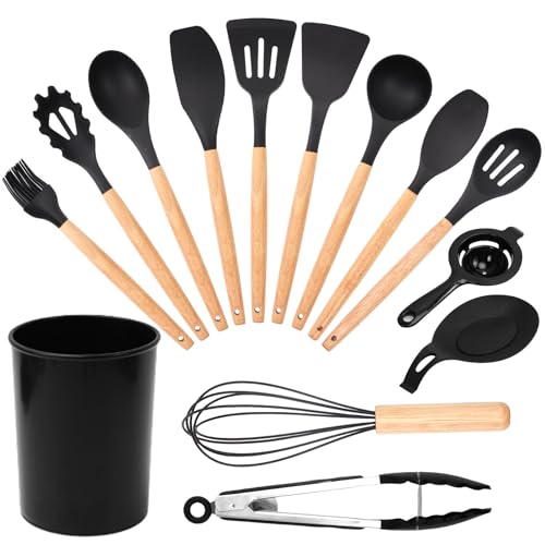 14 Piece Silicone Kitchen Utensil Set Nonstick Cooking