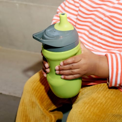 Tommee Tippee 2-Pack Orange and Blue Insulated Sportee Sippy Cups for Toddlers, 12 months+, 9fl oz