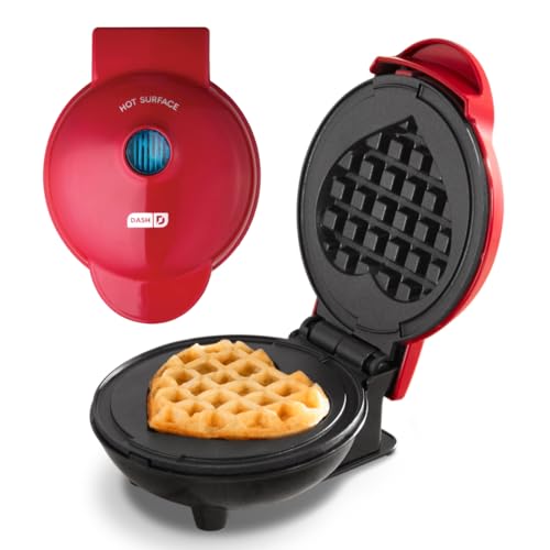 DASH Mini Heart-Shaped Nonstick Waffle Maker