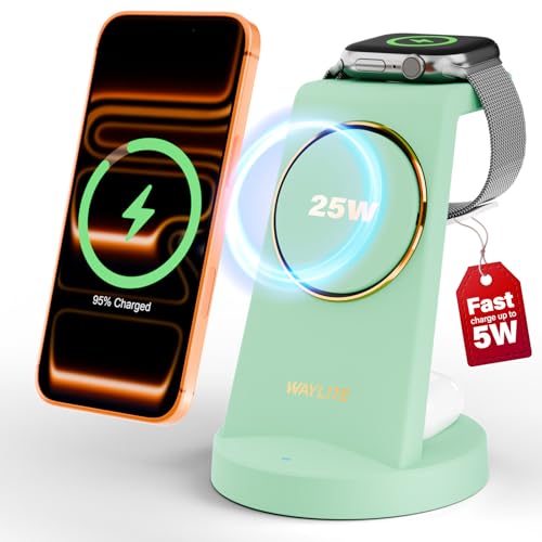 Magnetic 3-in-1 Fast Wireless Charging Station