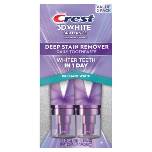 2 Pack Crest 3D White Toothpaste