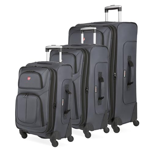 3 Piece SwissGear Softside Expandable Luggage Set