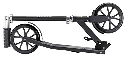 Mongoose Trace 200 Kick Scooter for Youth Adult Boys and Girls, Lightweight, Quick-Release & Easy Folding Scooter, With 202mm Wheels, Kickstand, Black/Red