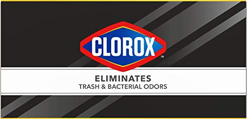 Glad Trash Bags, Large Drawstring Garbage Bags ForceFlex with Clorox, 30 Gallon Black Trash Bags, Mountain Air 50 Count (Package May Vary)