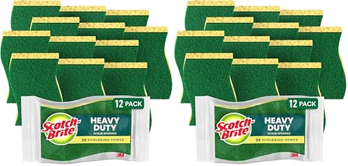 24 Pack Scotch-Brite Heavy Duty Scrub Sponges