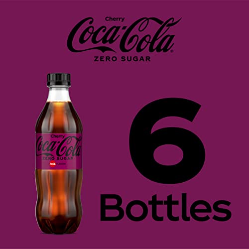 Coca-Cola Zero Sugar Cherry Diet Soda Soft Drink, 16.9 fl oz, 6 Pack