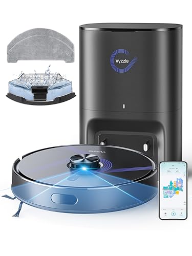 Vyzzle Robot Vacuum Mop, Self-Empty, 5500Pa, LiDAR