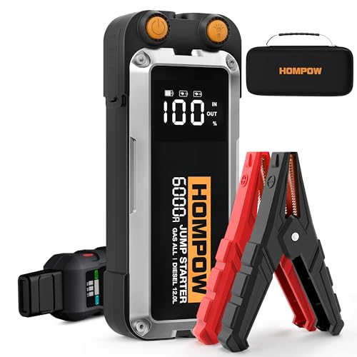 6000A Portable Car Jump Starter Battery Pack