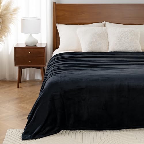 Plush Fleece Throw Blanket Queen Size