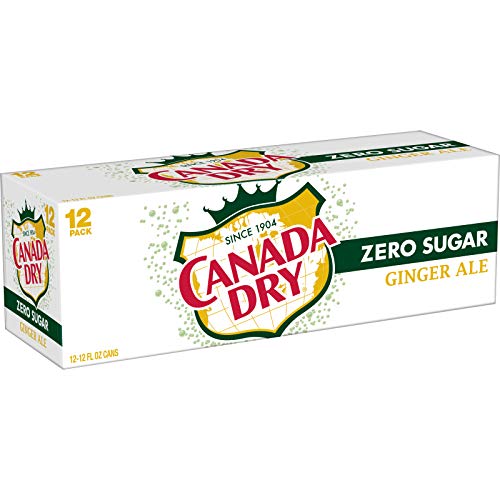 12 Pack Canada Dry Zero Sugar Ginger Ale