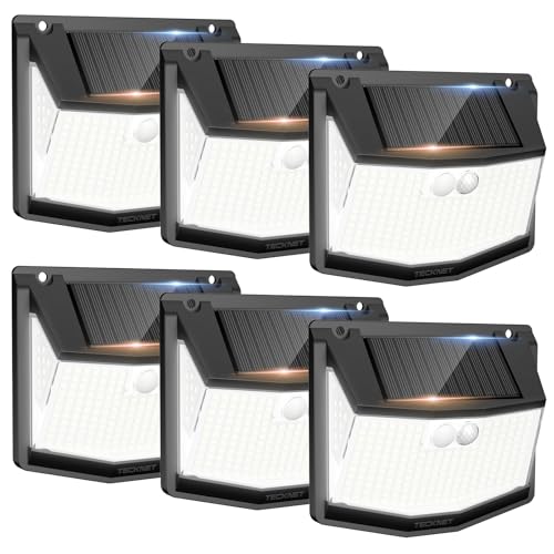 6 Pack Solar Motion Sensor Outdoor LED Lights