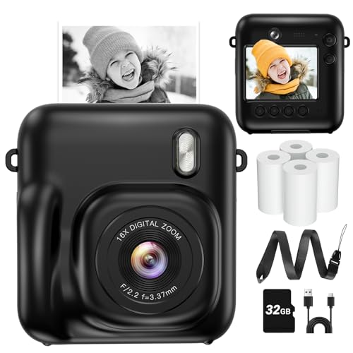 1080P Dual-Lens Instant Print Kids Camera with Paper