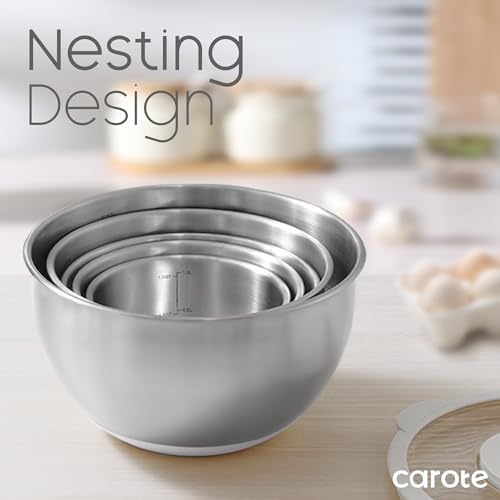 12-Piece CAROTE Mixing Bowls Set with Lids