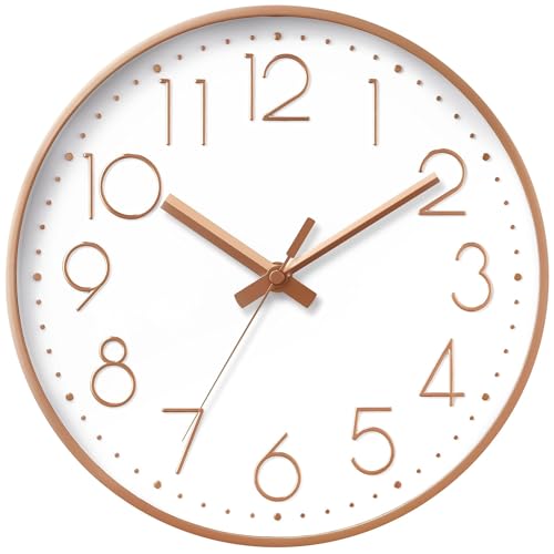 8-Inch Silent Non-Ticking Modern Wall Clock