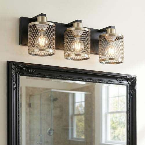 3 Light Farmhouse Bathroom Vanity Wall Light Fixture