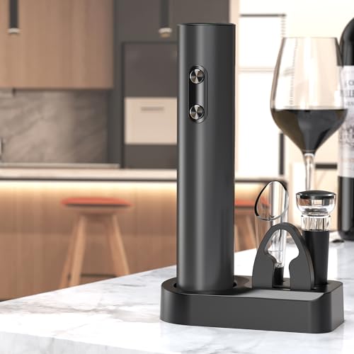Electric Wine Opener with Aerator and Stopper