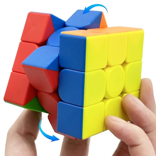 3x3 Speed Cube Stickerless Smooth Magic Puzzle Toy