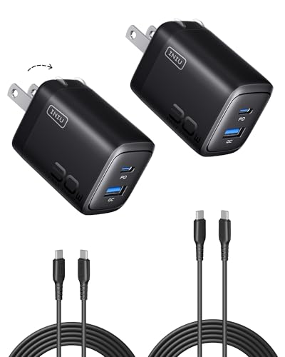 INIU 30W GaN Dual Port USB C Wall Charger