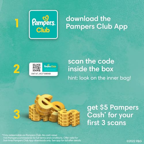 Pampers Pure Protection Diapers - Size 5, 48 Count, Hypoallergenic Premium Disposable Baby Diapers