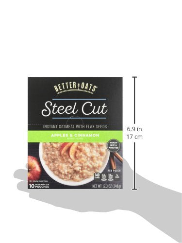 10 Pack Better Oats Apples Cinnamon Oatmeal