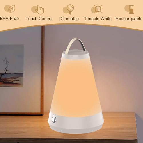 Dimmable Rechargeable Night Light for Bedside