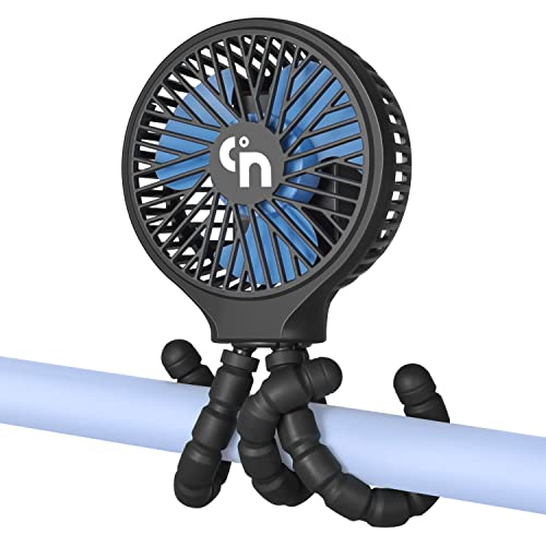 Portable Stroller Fan, Rechargeable Clip-On for Baby Travel