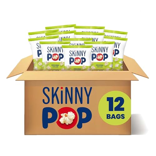 12 Count SkinnyPop Original Gluten Free Popcorn Bags (OU)