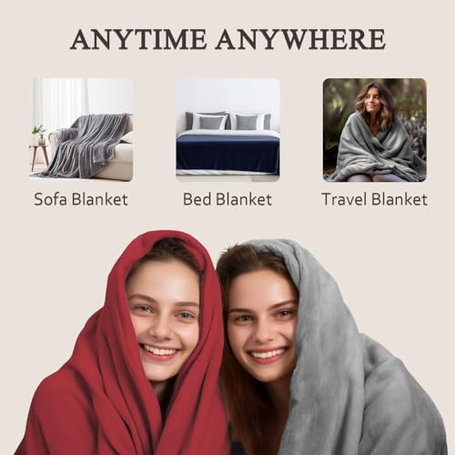 LaSyL Cozy Plush Fleece Blanket King Size