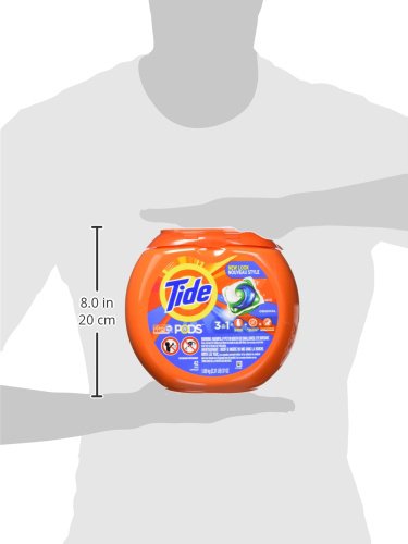 Tide PODS Liquid Laundry Detergent Soap Pacs, HE Compatible, 42 Count, Powerful 3-in-1 Clean in one Step, Original Scent