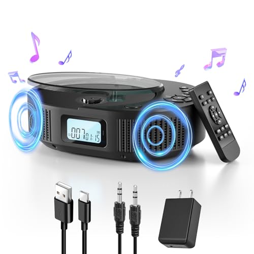 Portable CD Player Bluetooth Speaker with Remote Control