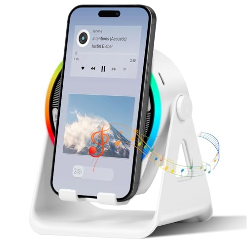 Wireless Induction Bluetooth Speaker with Rotating Phone Holder
