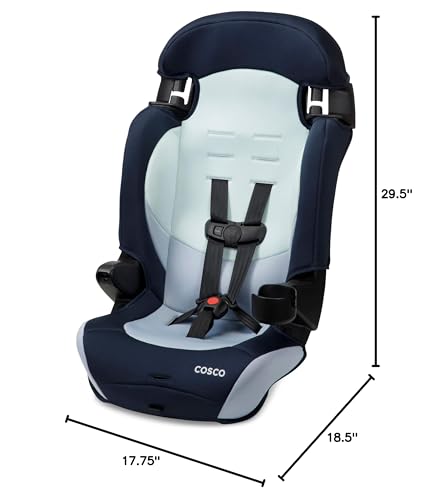 Cosco 2-in-1 Toddler Booster Car Seat, Rainbow