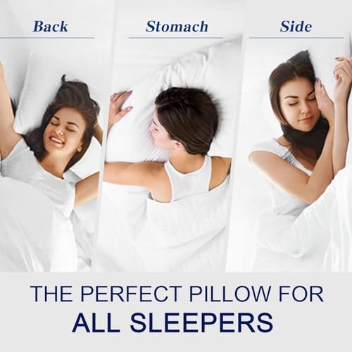 2 Pack JOLLYVOGUE Soft Supportive Bed Pillows