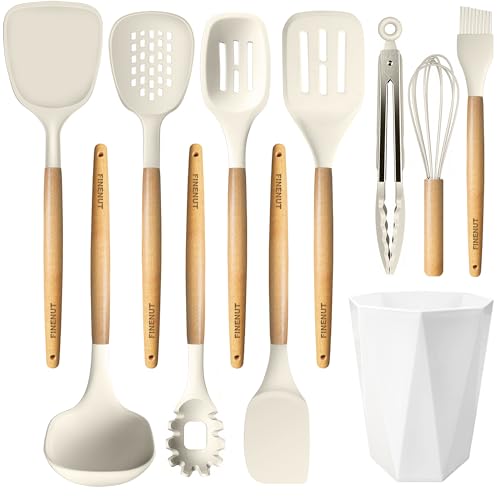 11 Piece Silicone Cooking Utensil Set, Heat Resistant