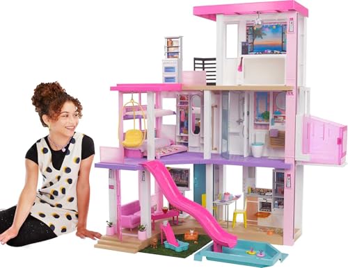 Barbie DreamHouse Dollhouse with 75 Accessories, Elevator