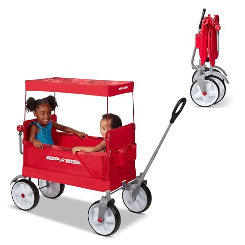 Radio Flyer Beach Wagon with Big Wheels for Kids