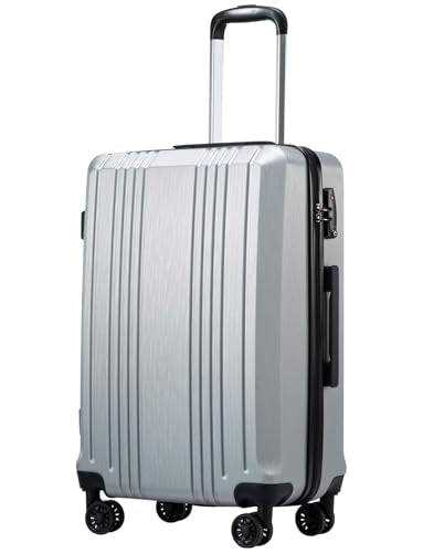 Coolife 20-Inch Hardshell Spinner Carry On Suitcase
