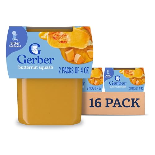 16 Pack Gerber Stage 2 Butternut Squash Baby Food