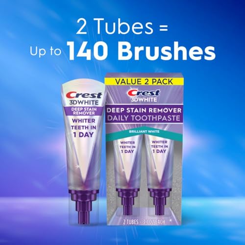2 Pack Crest 3D White Toothpaste