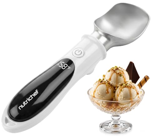 NutriChef Rechargeable Heated Ice Cream Scoop