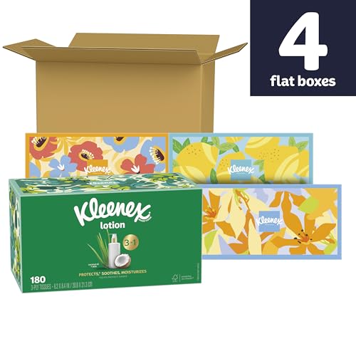 Kleenex Lotion Facial Tissues with Coconut Oil