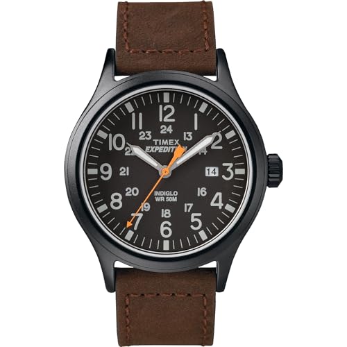 Timex Expedition Scout 40mm Leather Strap Watch